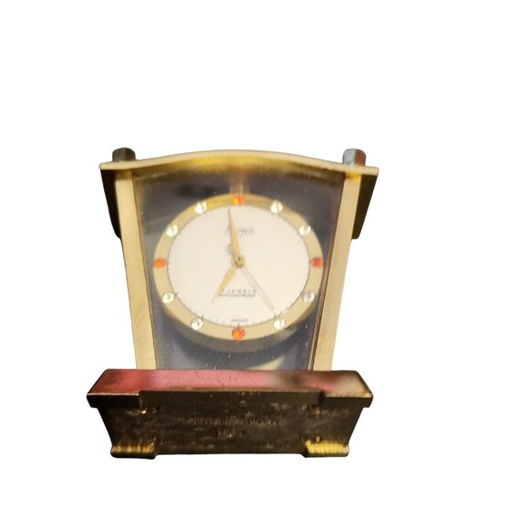 Rare German Made Travel Shock Proof Alarm Carriage Clock By Muster Geschutzt - Picture 3 of 8